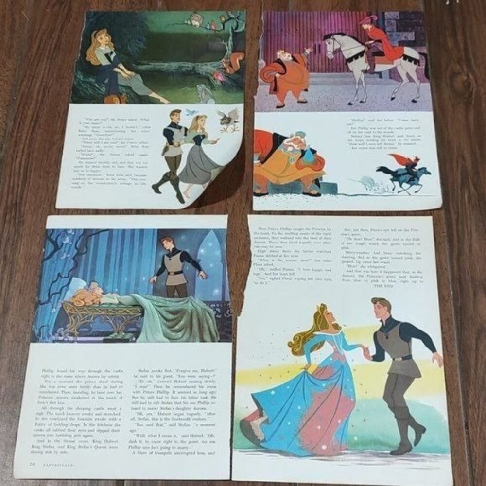 Sleeping Beauty Disney princess nursery pictures decor Fantasyland 1965